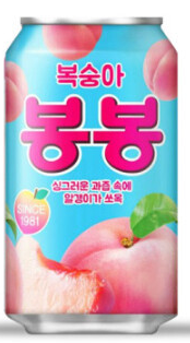 봉봉 복숭아 238ml