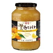 꽃샘 꿀유자차 580g