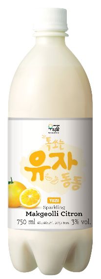 톡쏘는 유자 막걸리 1